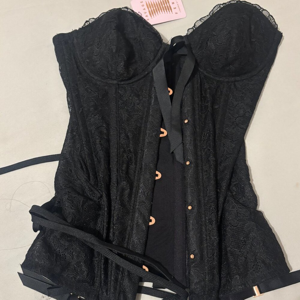 Savage x Fenty Women's Black Corset